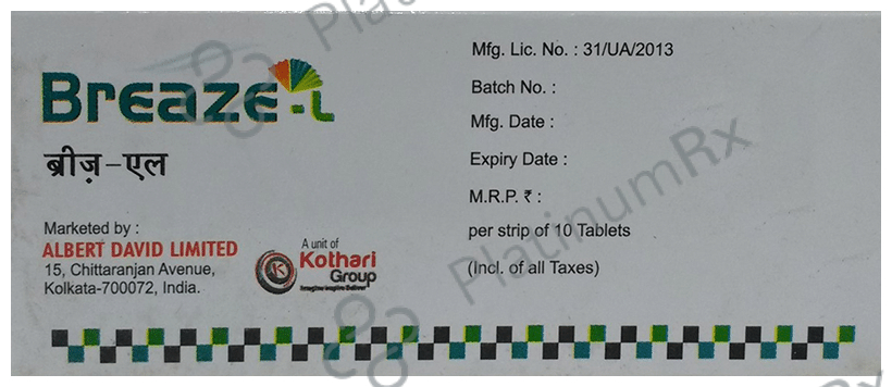 Breaze L 5/10mg Tablet 10s