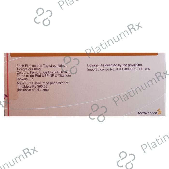 Brilinta 60mg Tablet 14s