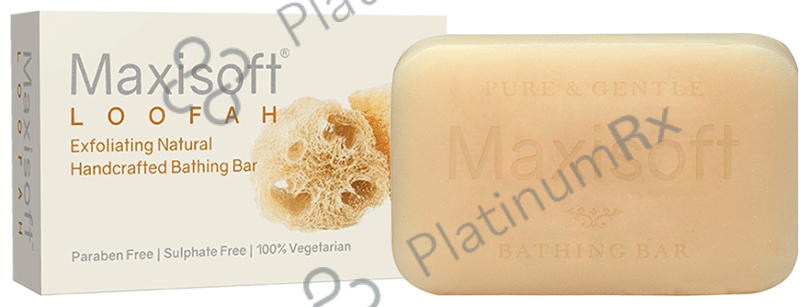 Maxisoft Loofah Exfoliating Bathing Bar (75gm Each) 3 units