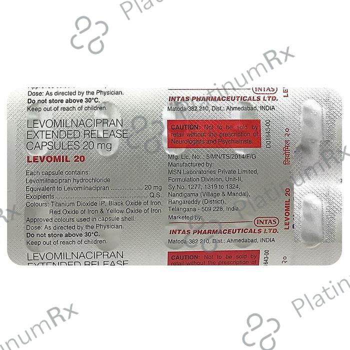 Levomil 20 Capsule ER