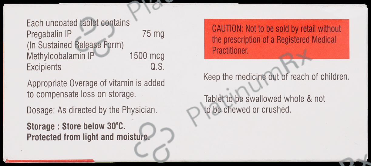 GB 29 1500mcg/75mg Tablet SR