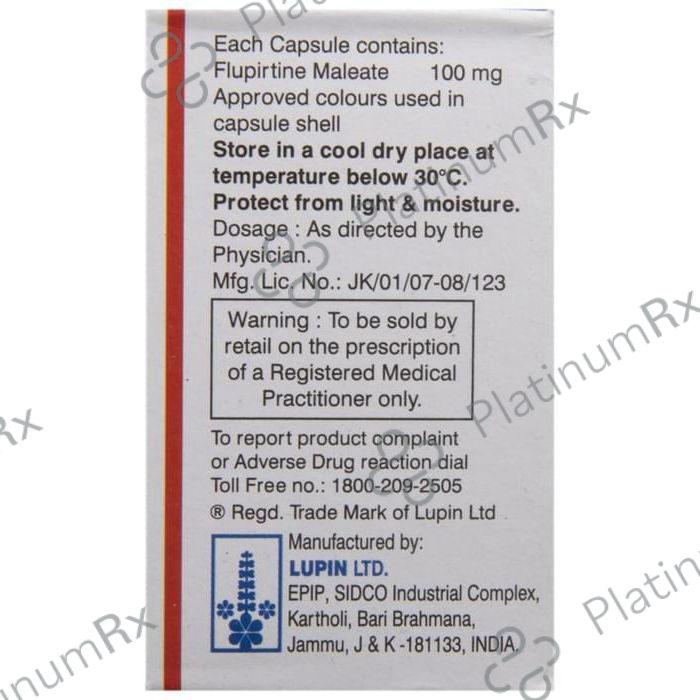 Lupirtin 100mg Capsule 10s