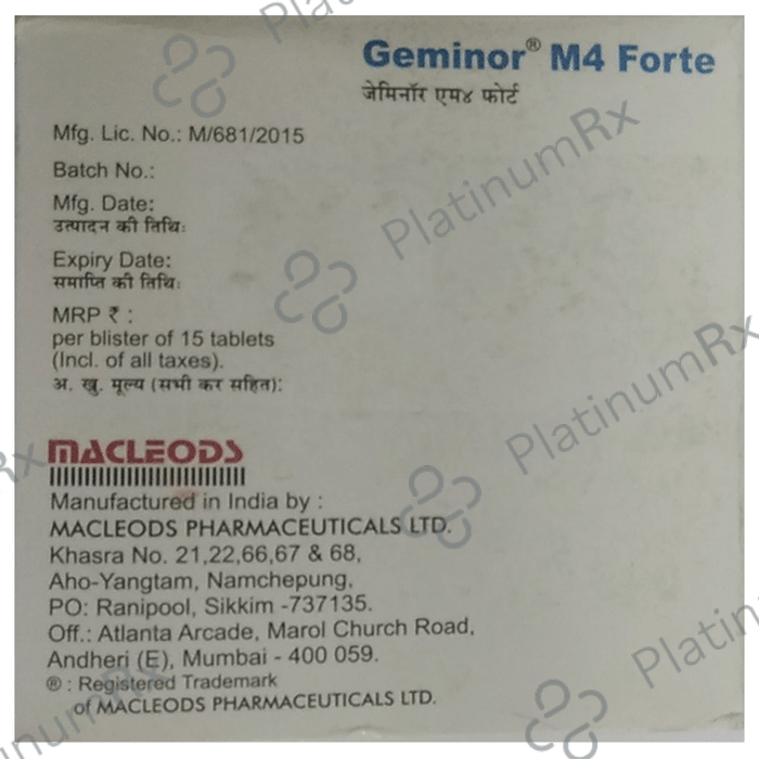 Geminor M 4 Forte Tablet PR