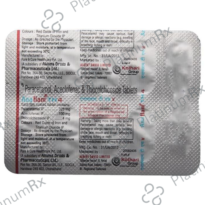 Anaflam TH 4 Tablet