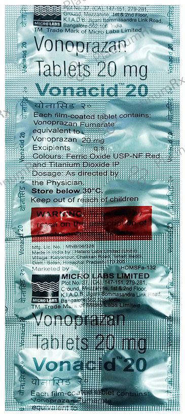 Vonacid 20mg Tablet 10s
