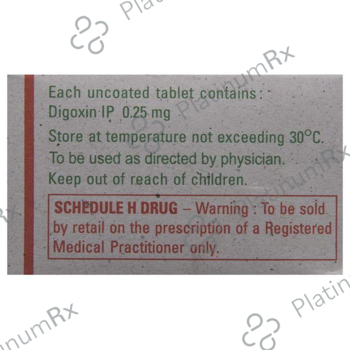 Lanoxin 0.25mg Tablet 10s
