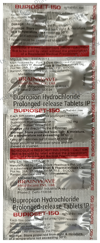 Bupioset 150 Tablet PR