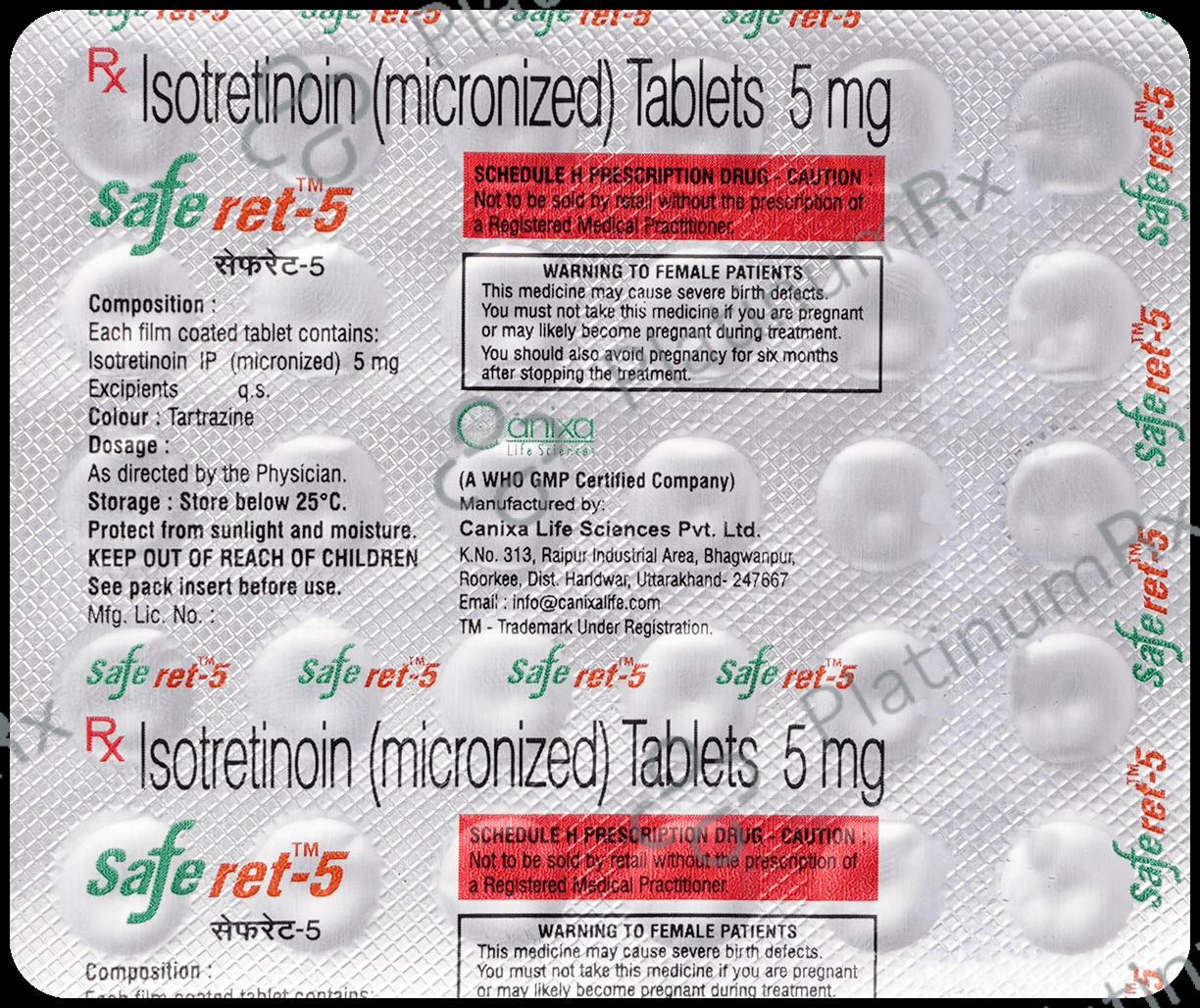 Saferet 5 Tablet 30 tablets