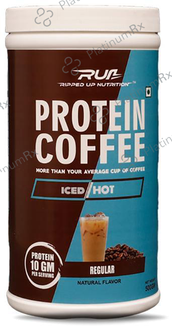 Ripped Up Nutrition Protein Coffee Regular 500 gm