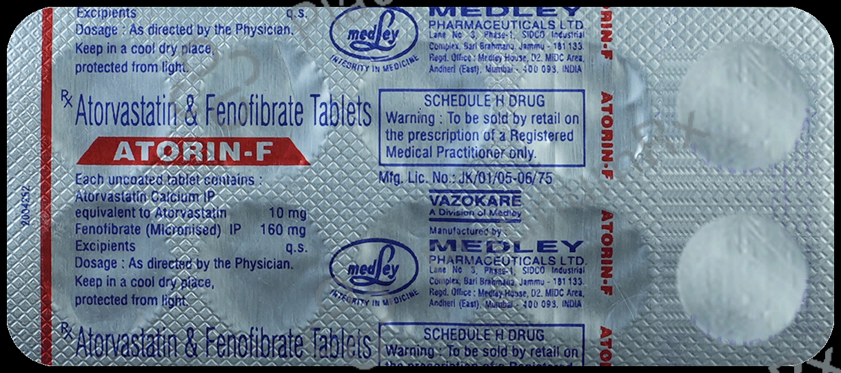 Atorin-F Tablet 10/160