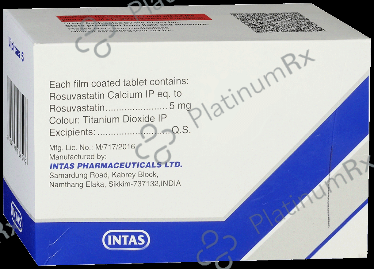 Lipitas 5mg Tablet 15s