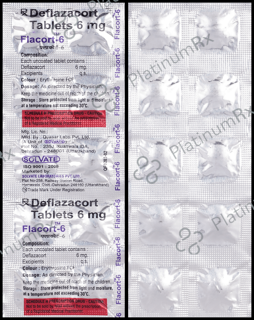 Flacort 6mg Tablet 10 Tablet Solvate Laboratries Pvt