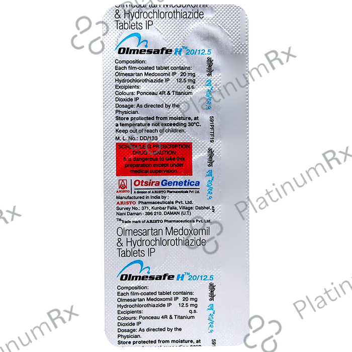 Olmesafe H 20/12.5 Tablet
