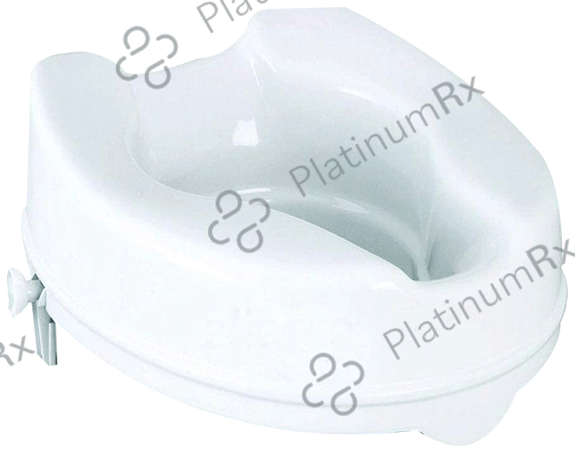 MCP Commode Raiser/Elevated Toilet Seat without Lid 4inch White