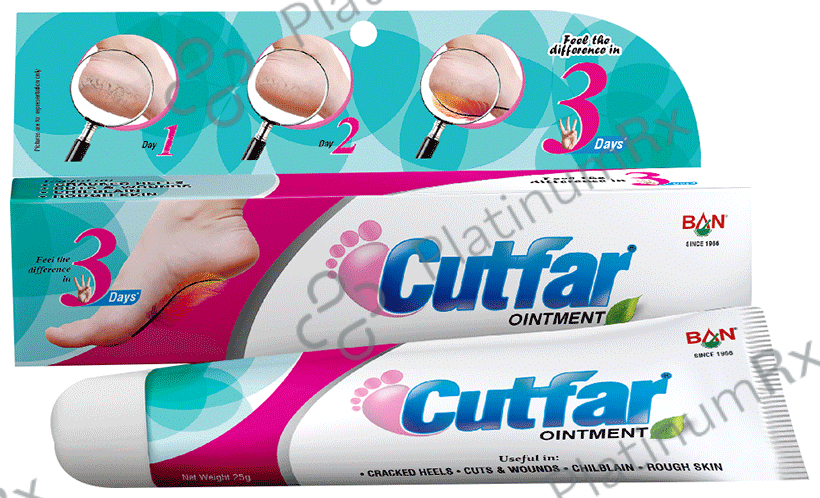 Ban Labs Cutfar Ointment - Soothes Cracked Heel - Ointment