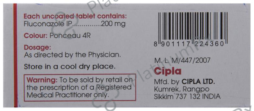 Forcan 200mg Tablet 4s