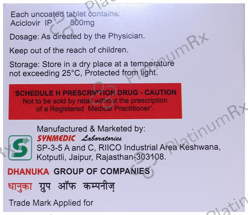 Acirax 800 Tablet