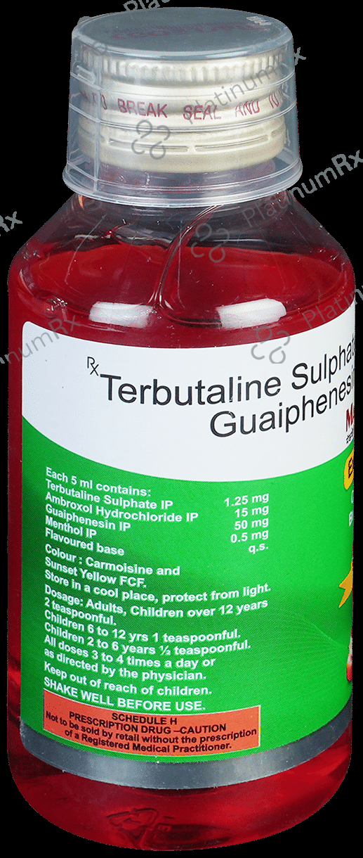 Macbery XT 15/50/1.25mg Expectorant 100ml