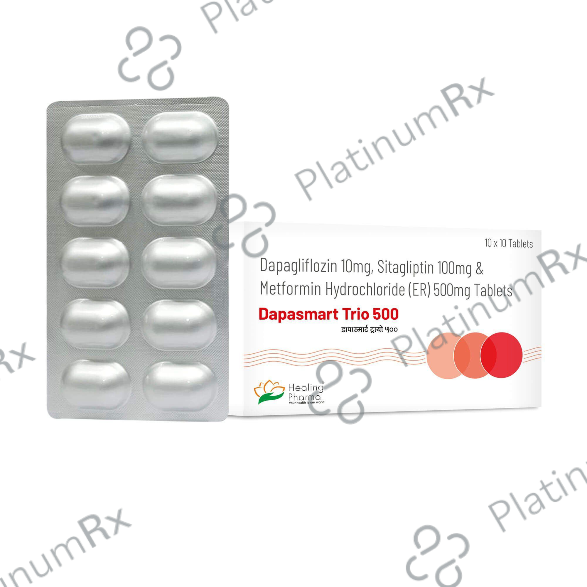 Dapasmart Trio 500mg Tablet 10s