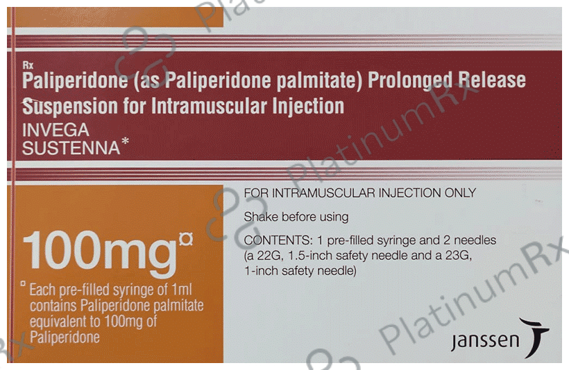 Invega Sustenna 100mg Injection 1ml