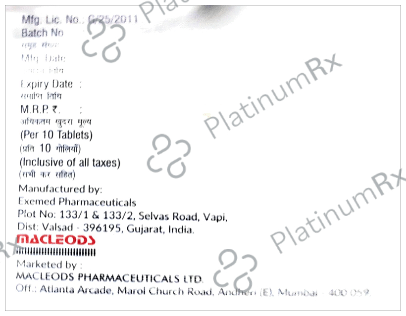 Macsita-D 100/10 Tablet