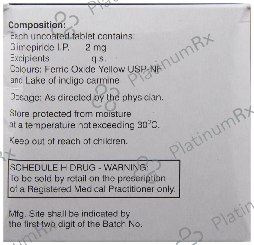 Glimulin 2mg Tablet 15s