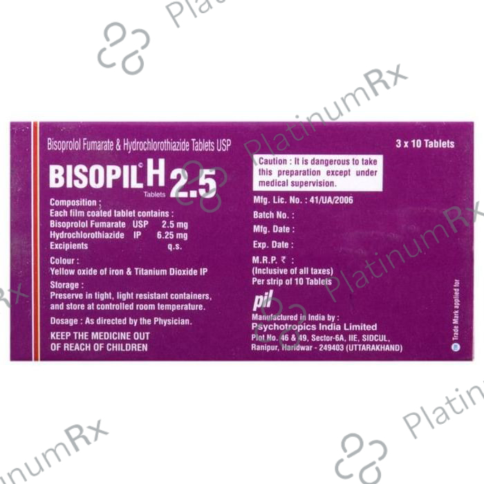 Bisopil H 2.5 Tablet