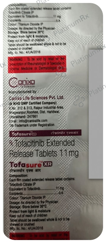 Tofasure 11mg XR Tablet 10s