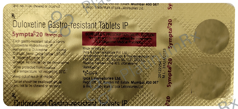 Sympta 20 Tablet