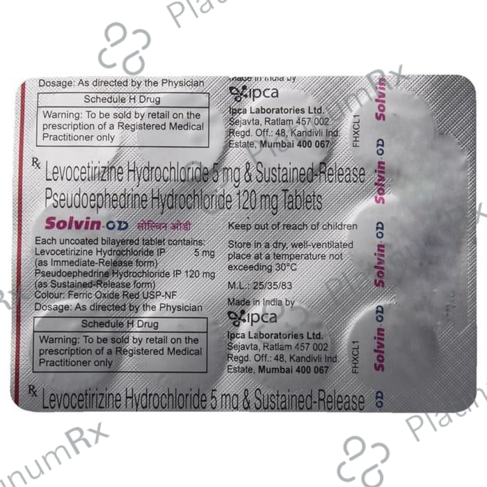 Solvin OD 5/120mg Tablet SR 10s