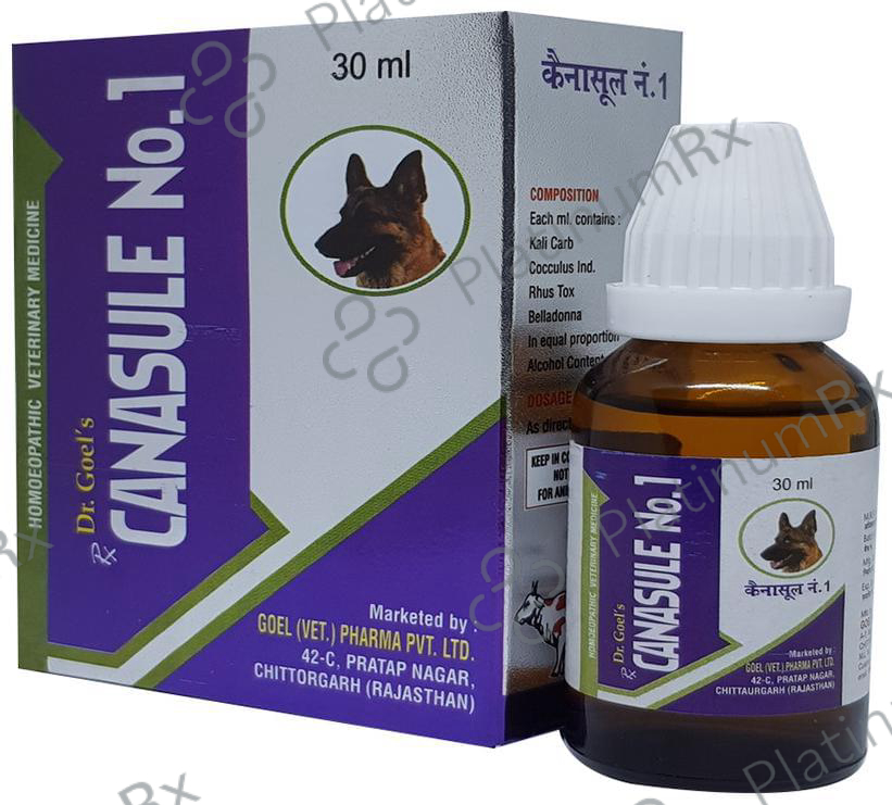 Dr. Goel's Canasule No. 1 Drop (For Pets)