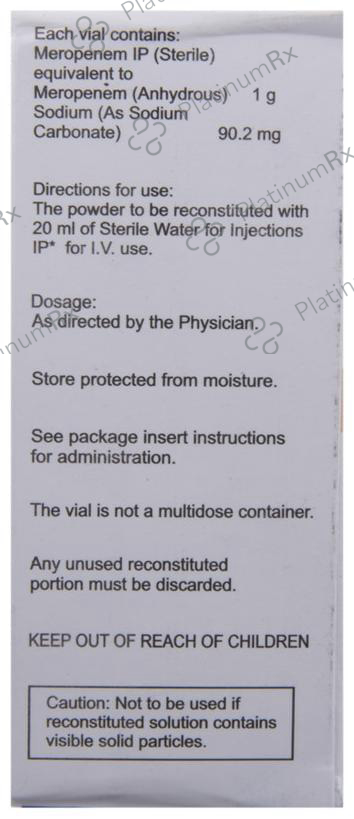 Meromac 1gm Powder For Injection 1s
