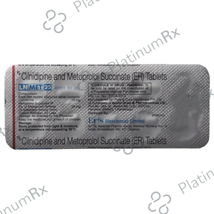 LN Met 10/25mg Tablet ER 10s