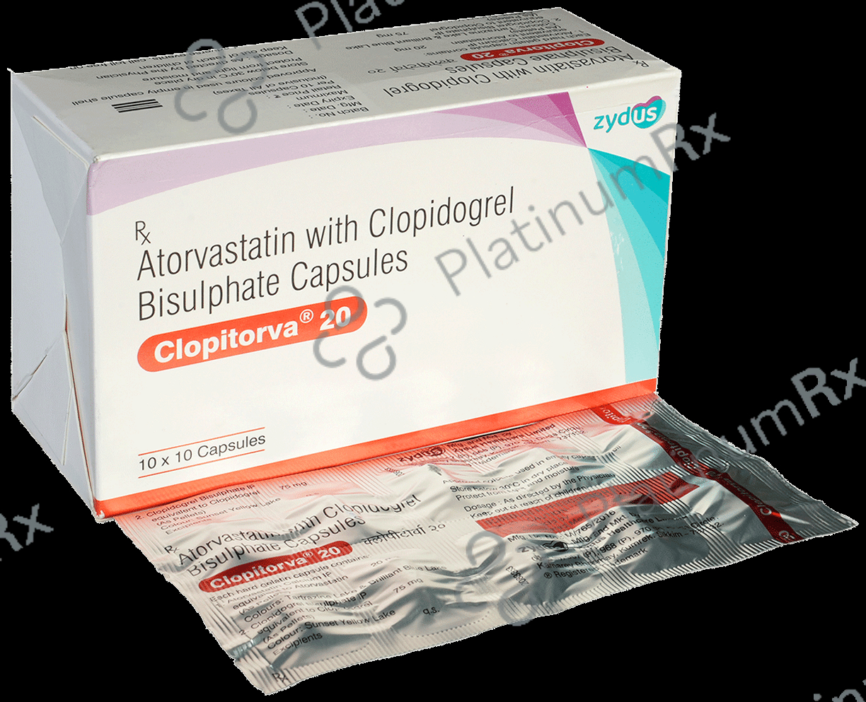 Clopitorva 20/75mg Capsule 10s