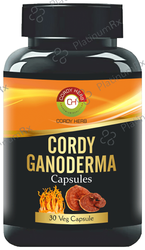 Cordy Herb Cordy Ganoderma Veg Capsule for Boost Immunity, Detox Rejuvenation & Anti-Oxidant Support, Ultimate Health & Nutrition Supplement 30 vegicaps