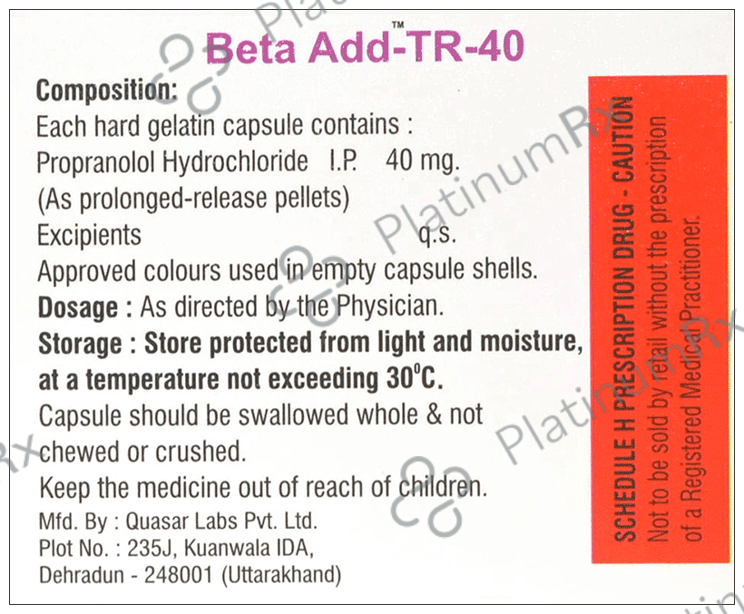 Beta Add-TR 40 Capsule