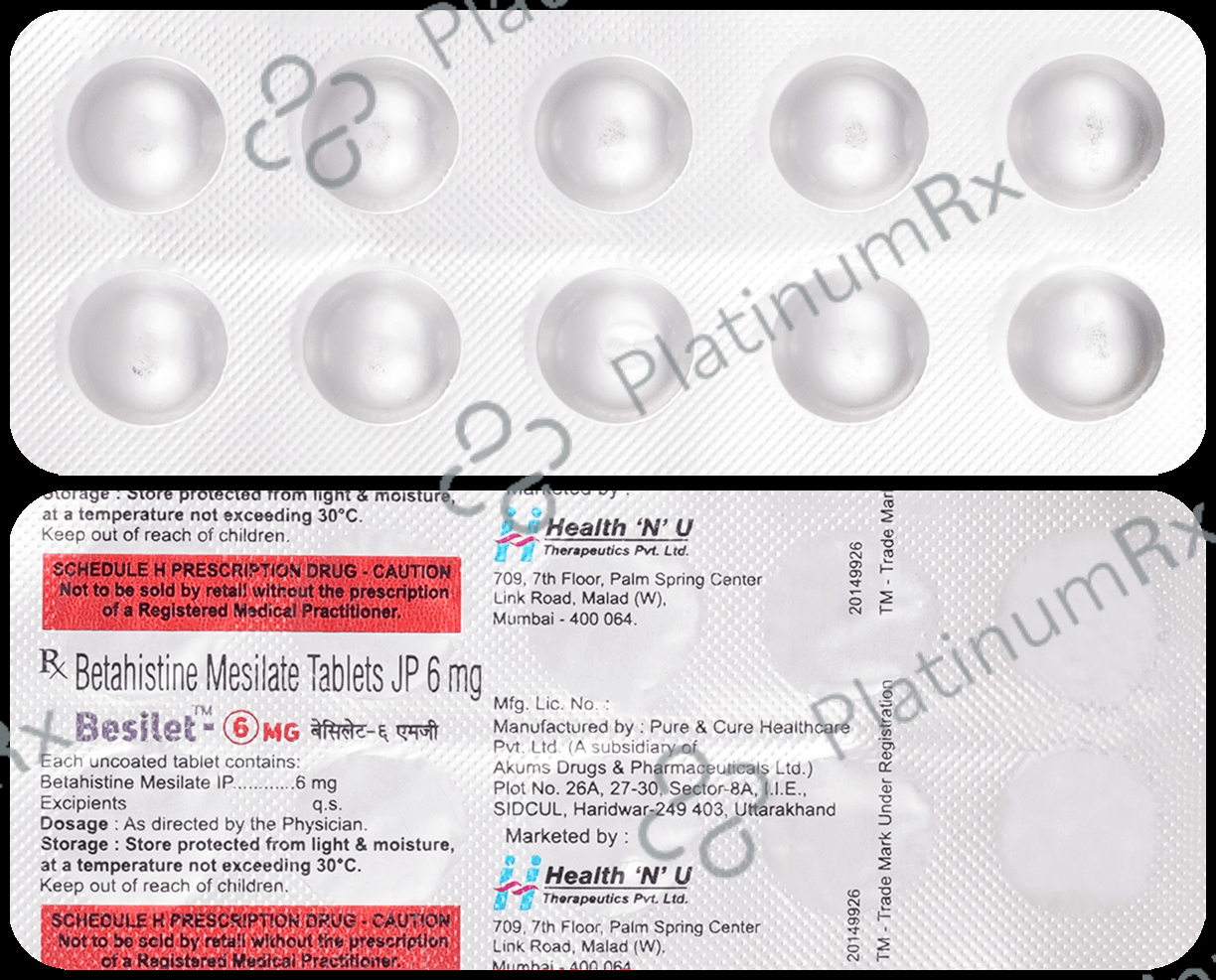 Besilet 6mg Tablet 10s