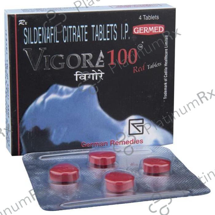Vigore 100mg Red Tablet 4s