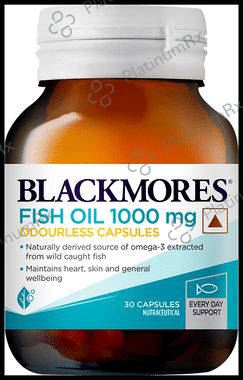 Blackmores Odourless Fish Oil 1000mg Capsule for Healthy Heart, Mind, Body & Eyes Capsule