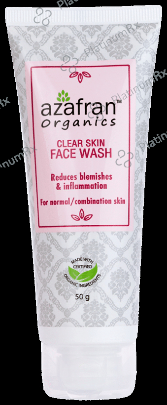 Azafran Organics Clear Skin Face Wash 50 gm
