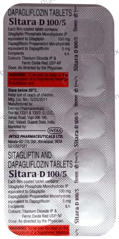 Sitara-D 5mg/100mg Tablet