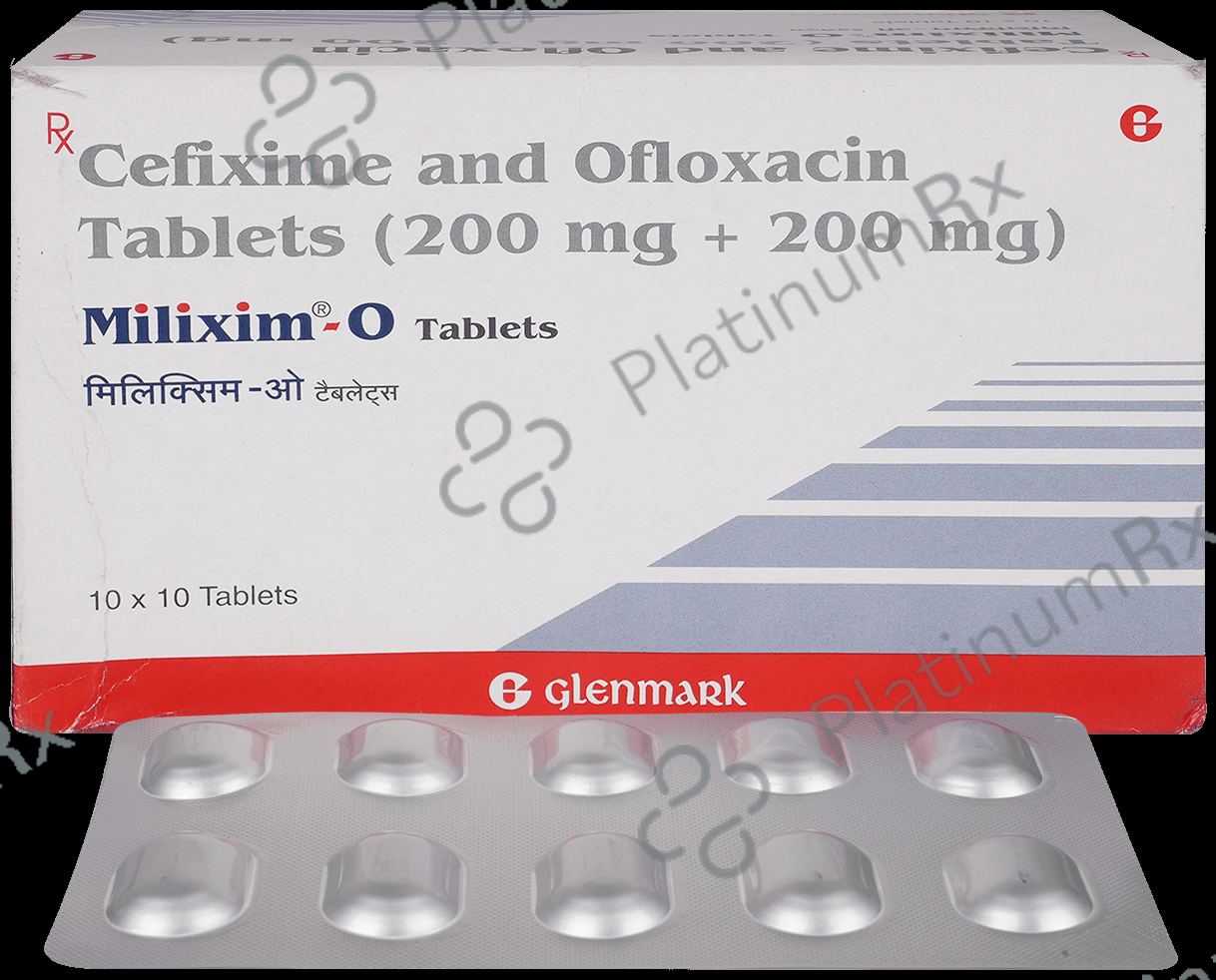 Milixim O 200/200mg Tablet 10s