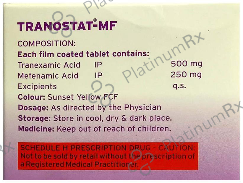 Tranostat MF 250/500mg Tablet 10s
