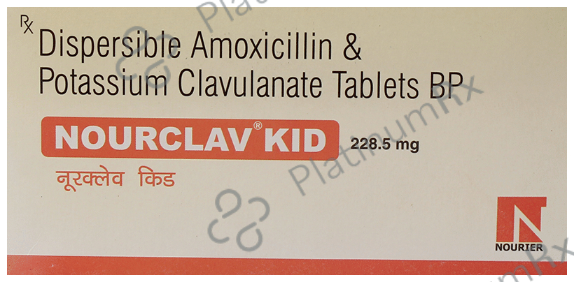 Nourclav Kid 228.5mg Tablet DT