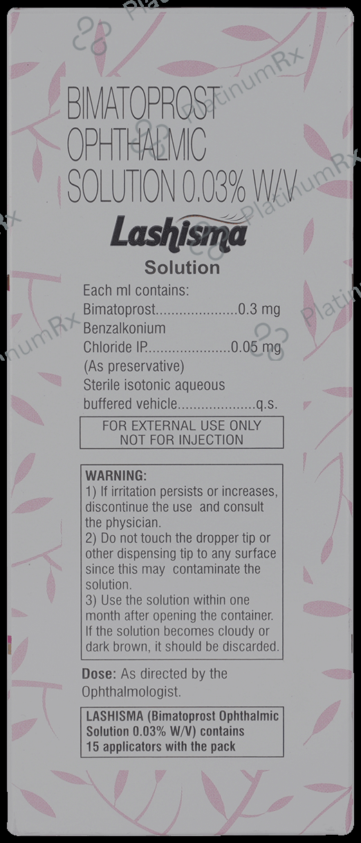 Lashisma 0.03% Ophthalmic Solution 3ml