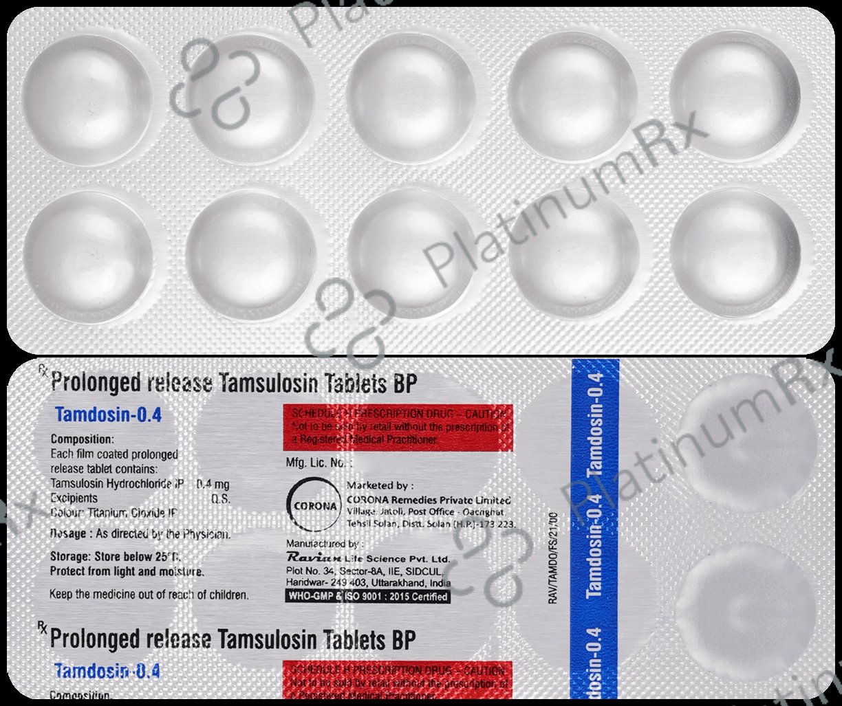 Tamdosin 0.4 Tablet PR 10 Tablet PR