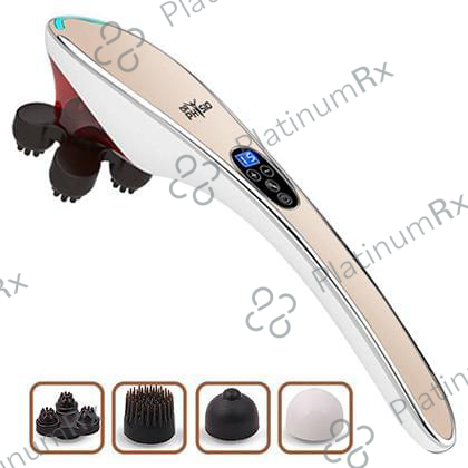 Dr Physio Hammer Pro Electric Powerful Body Massagers with Vibration Golden