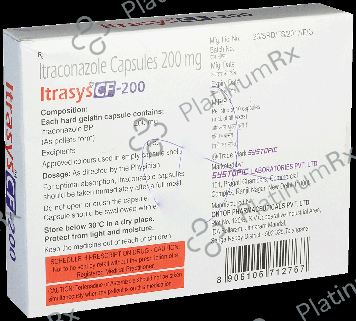 Itrasys CF 200 Capsule 10 Capsule