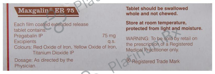 Maxgalin ER 75 Tablet
