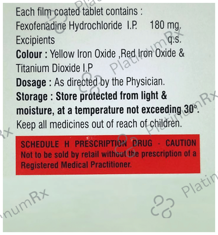 Fexovax 180MG Tablet